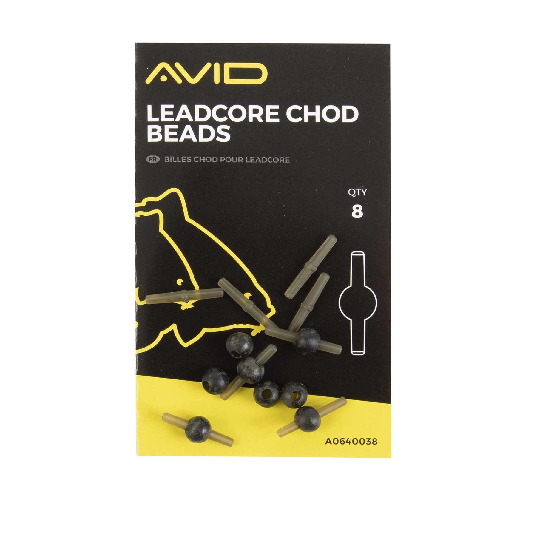 Perline Avid Carp leadcore chod beads x5