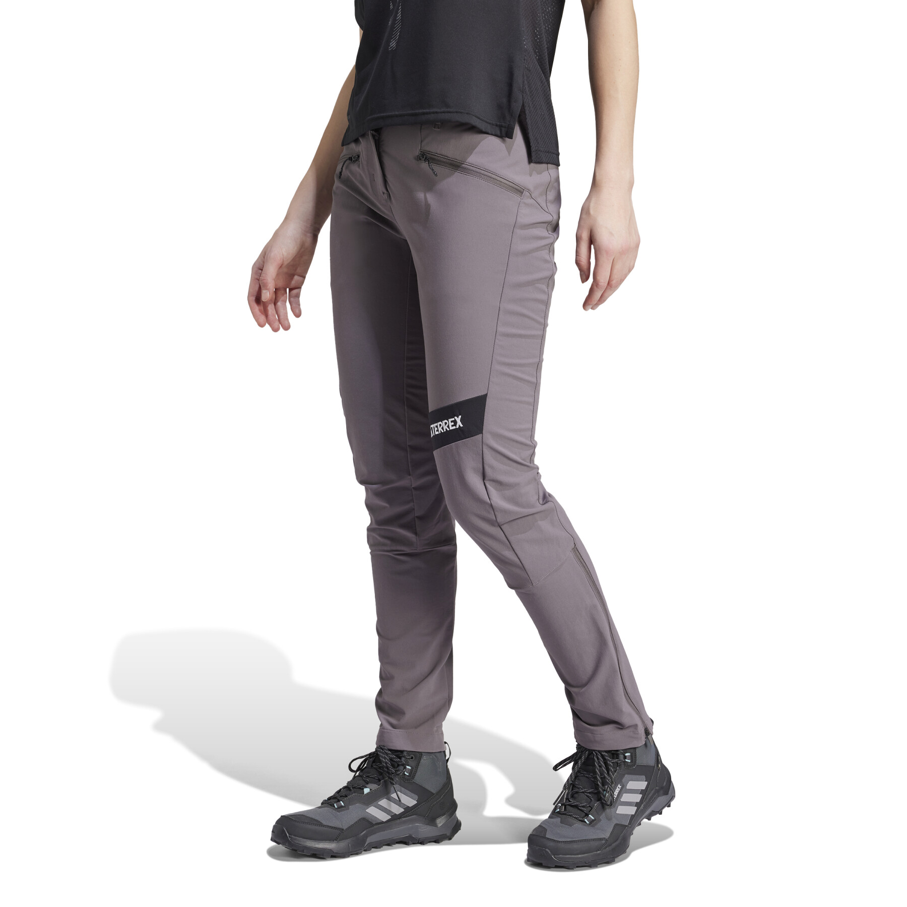 Pantaloni impermeabili da donna adidas Terrex Techrock Mountaineering  Softshell - Pantaloni - Abbigliamento - Escursioni