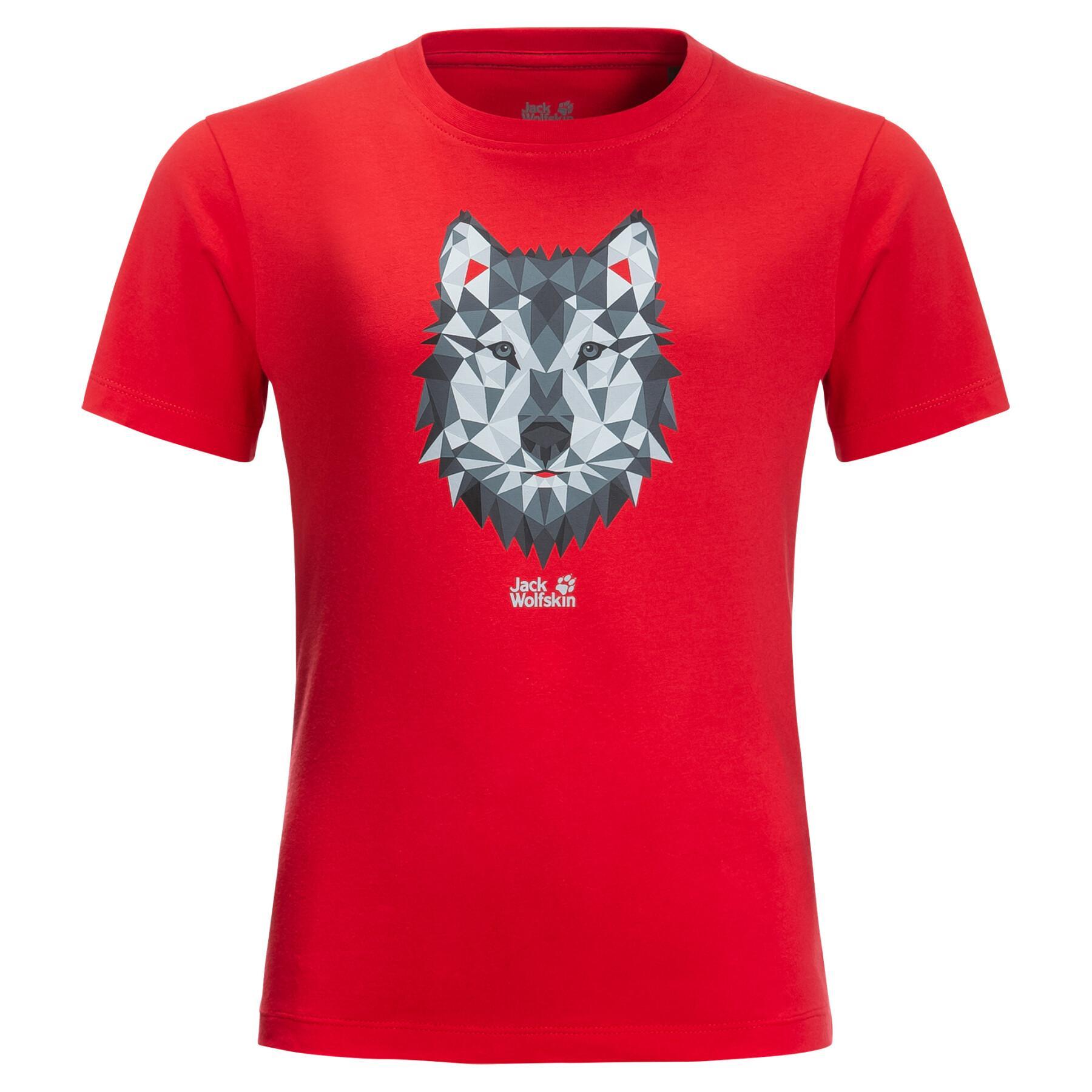 Maglietta per bambini Jack Wolfskin Brand Wolf