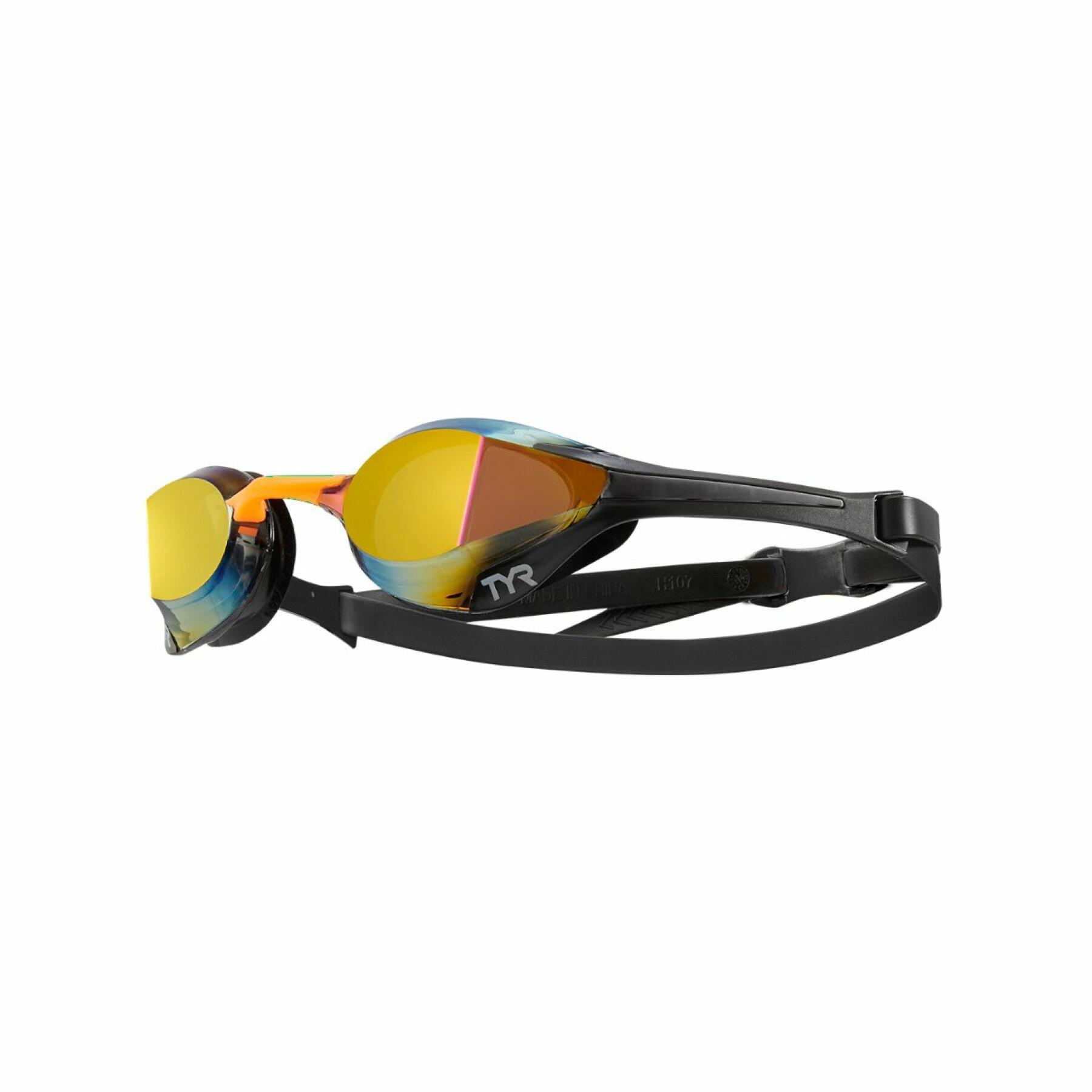 Occhiali da nuoto TYR tracer-x elite mirrored racing goggles