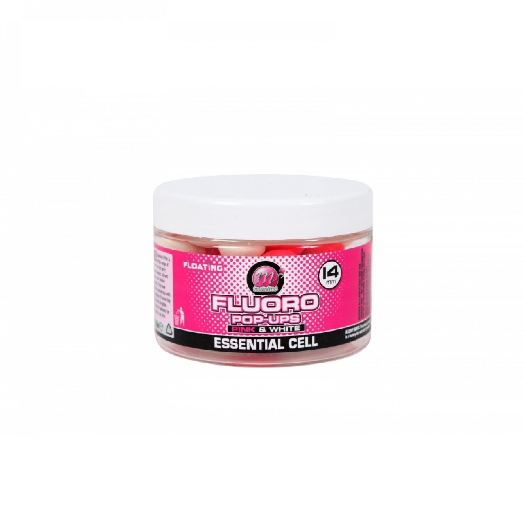 Boilies Mainline Rose vif & Blanc - Pop-ups Essential Cell™ 250 ml
