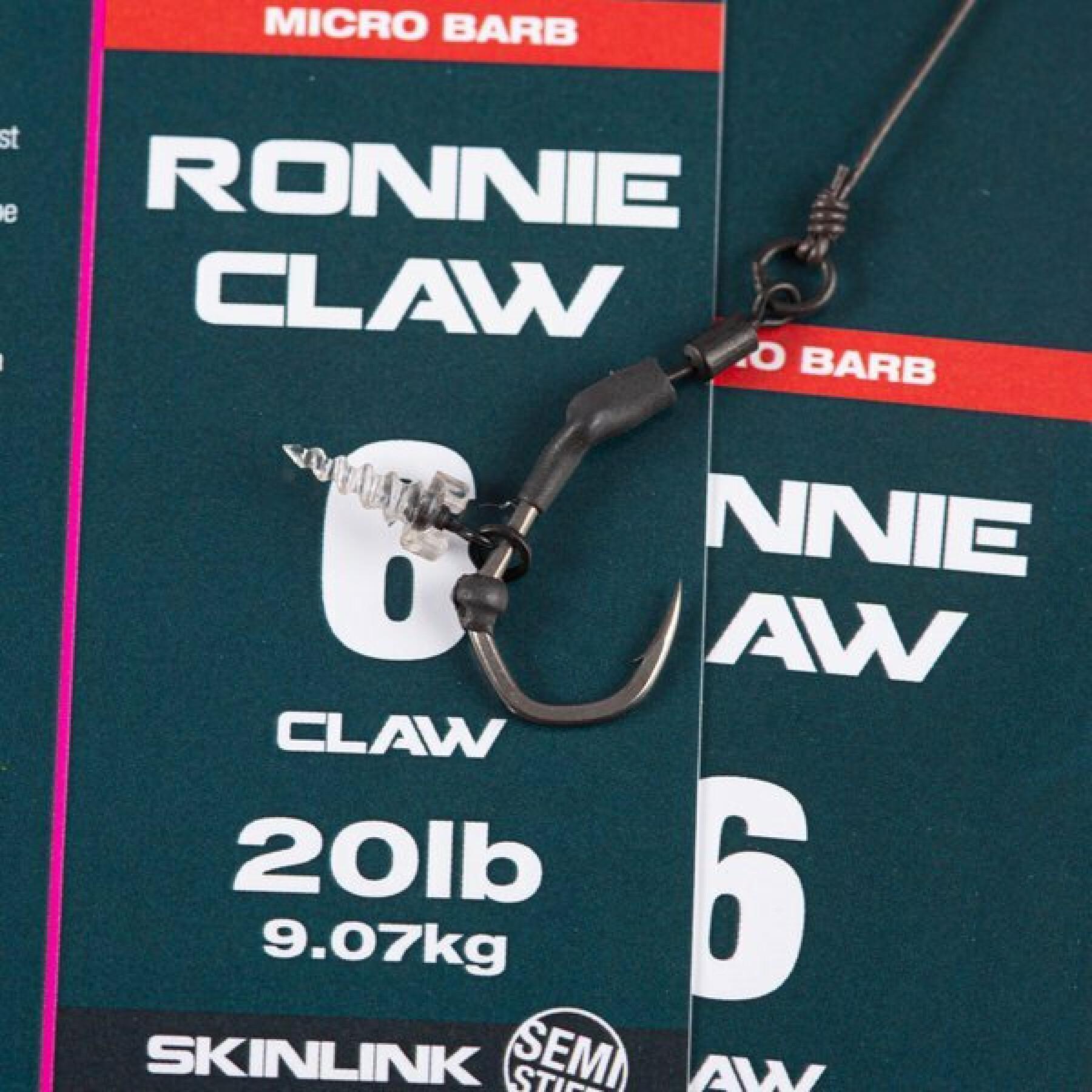 Leader montato Nash Ronnie Claw Rig Barbless