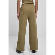 Pantaloni da donna Urban Classics straight pin tuck-grandes tailles